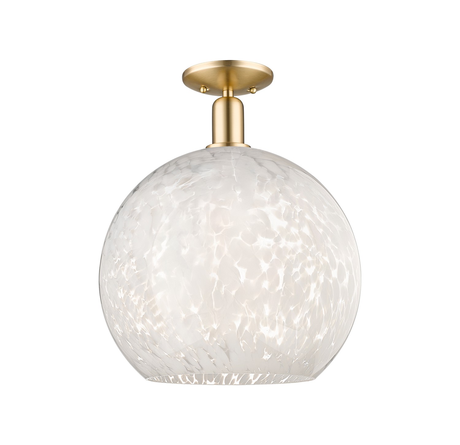 One Light Semi-Flush Mount by Innovations - Arcadia Collection, Champagne Bronze Finish - 716-1C-CB-G1216-14WM