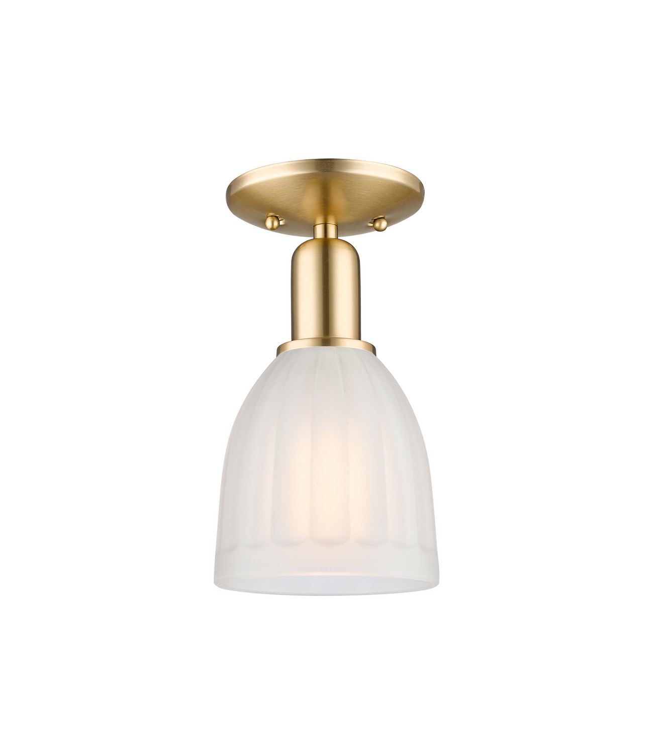 One Light Semi-Flush Mount by Innovations - Arcadia Collection, Champagne Bronze Finish - 716-1C-CB-G441