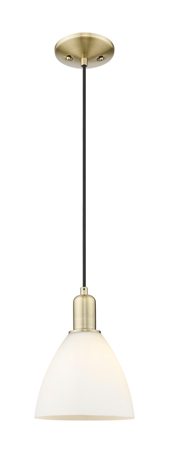 One Light Mini Pendant by Innovations - Arcadia Collection, Antique Brass Finish - 716-1P-AB-GBD-751