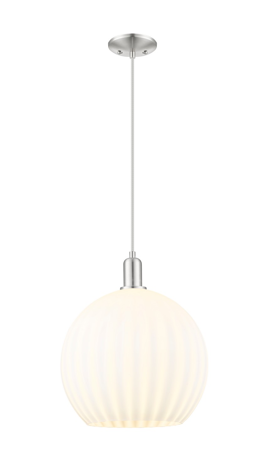 One Light Mini Pendant by Innovations - Arcadia Collection, Brushed Satin Nickel Finish - 716-1P-SN-G1217-14WV