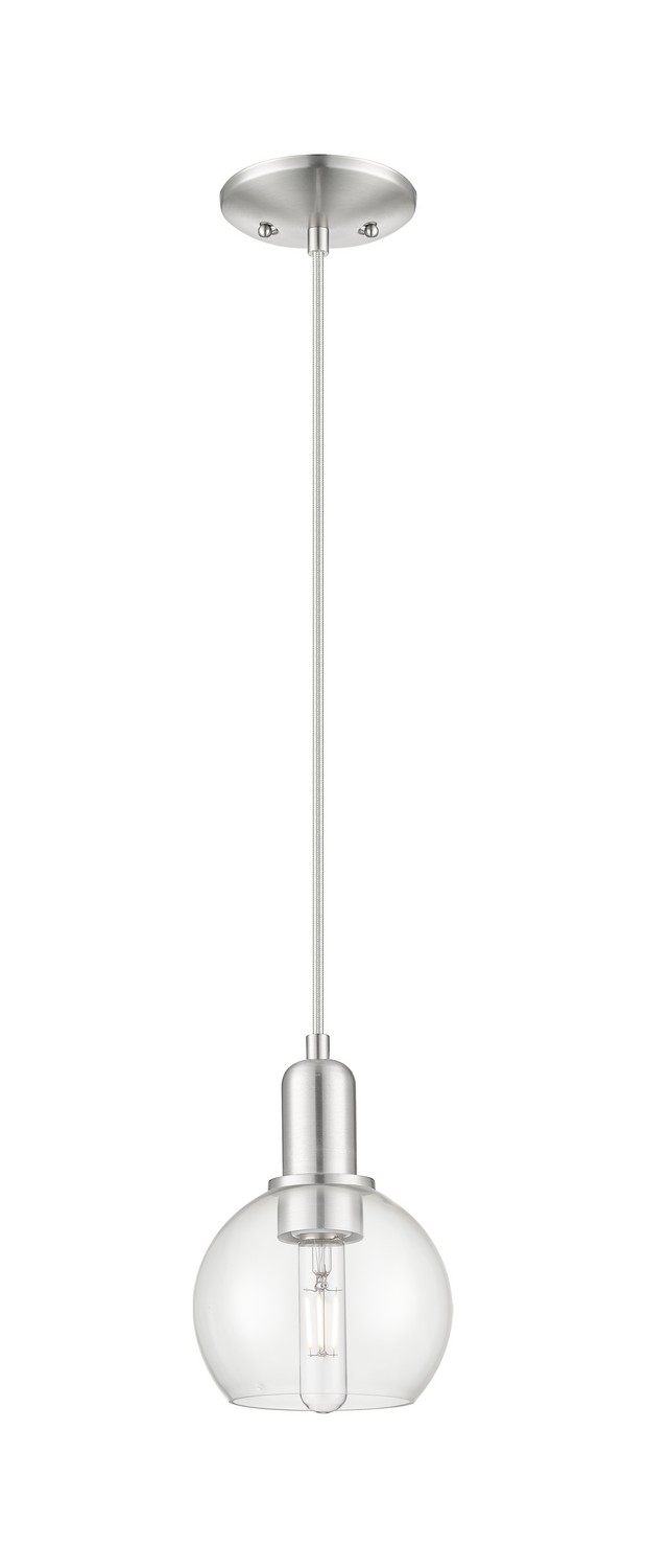 One Light Mini Pendant by Innovations - Arcadia Collection, Brushed Satin Nickel Finish - 716-1P-SN-G122-6