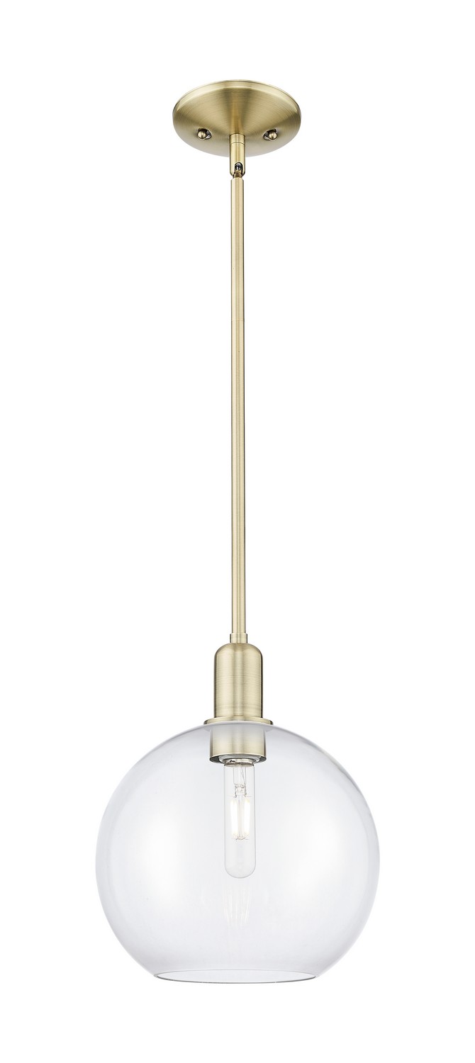One Light Mini Pendant by Innovations - Arcadia Collection, Antique Brass Finish - 716-1S-AB-G122-10