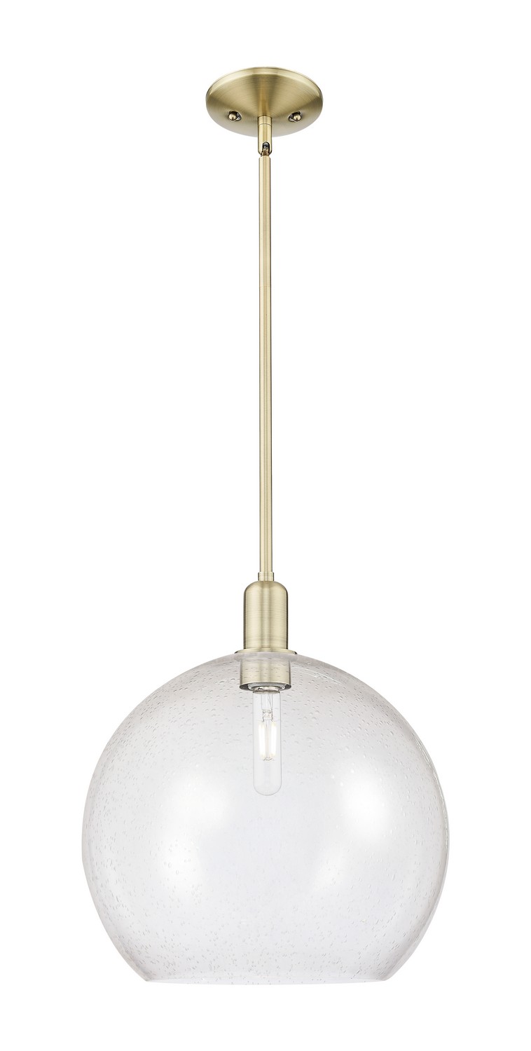 One Light Mini Pendant by Innovations - Arcadia Collection, Antique Brass Finish - 716-1S-AB-G124-14