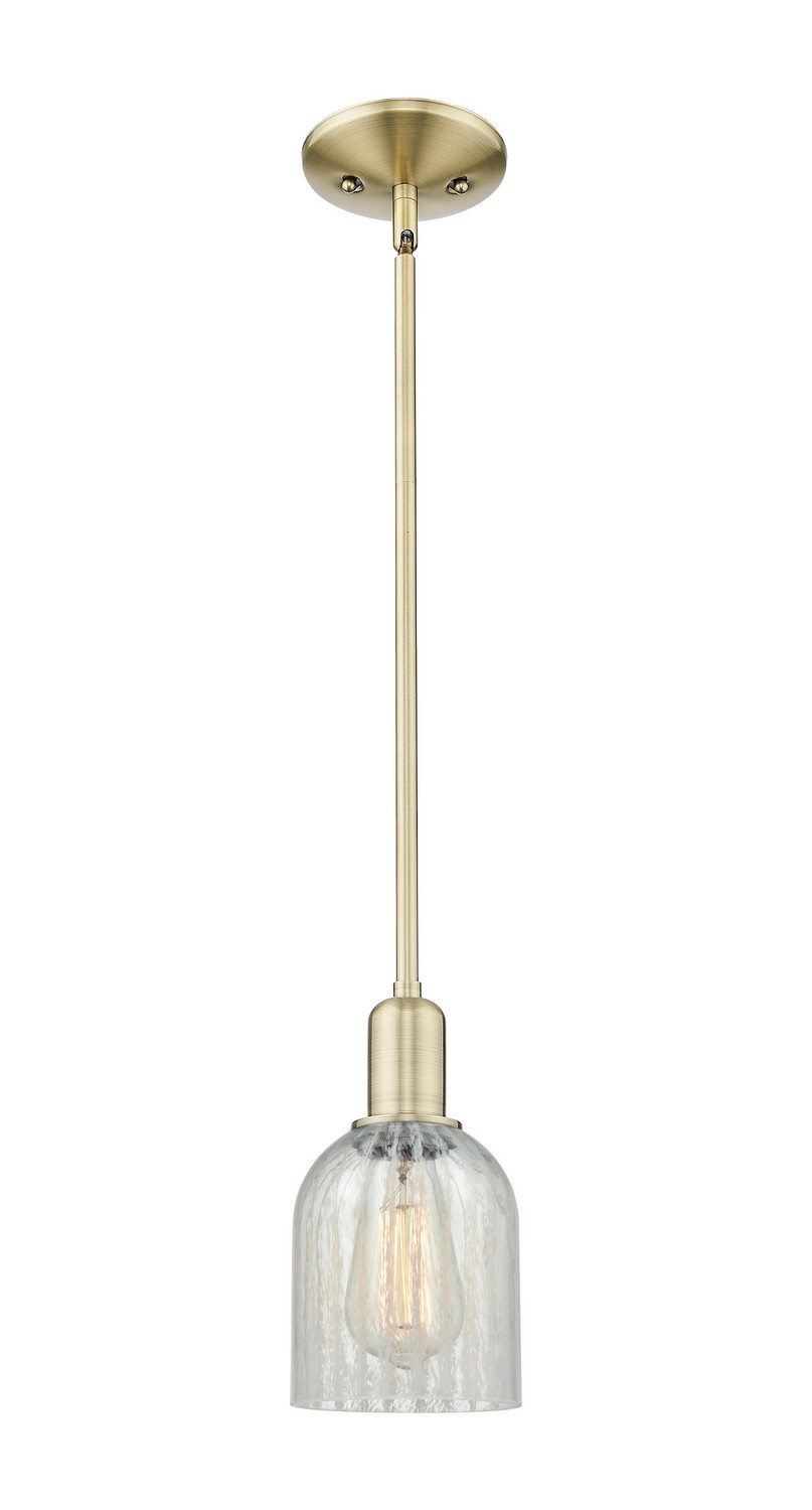 One Light Mini Pendant by Innovations - Arcadia Collection, Antique Brass Finish - 716-1S-AB-G2511