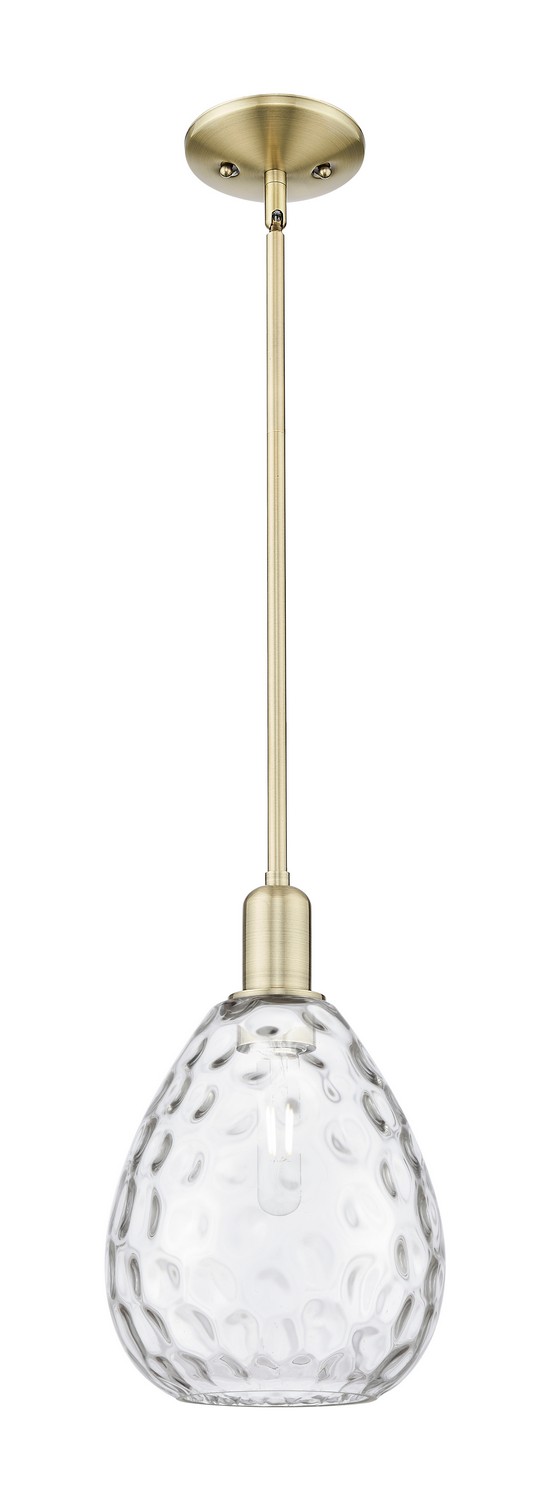 One Light Mini Pendant by Innovations - Arcadia Collection, Antique Brass Finish - 716-1S-AB-G372