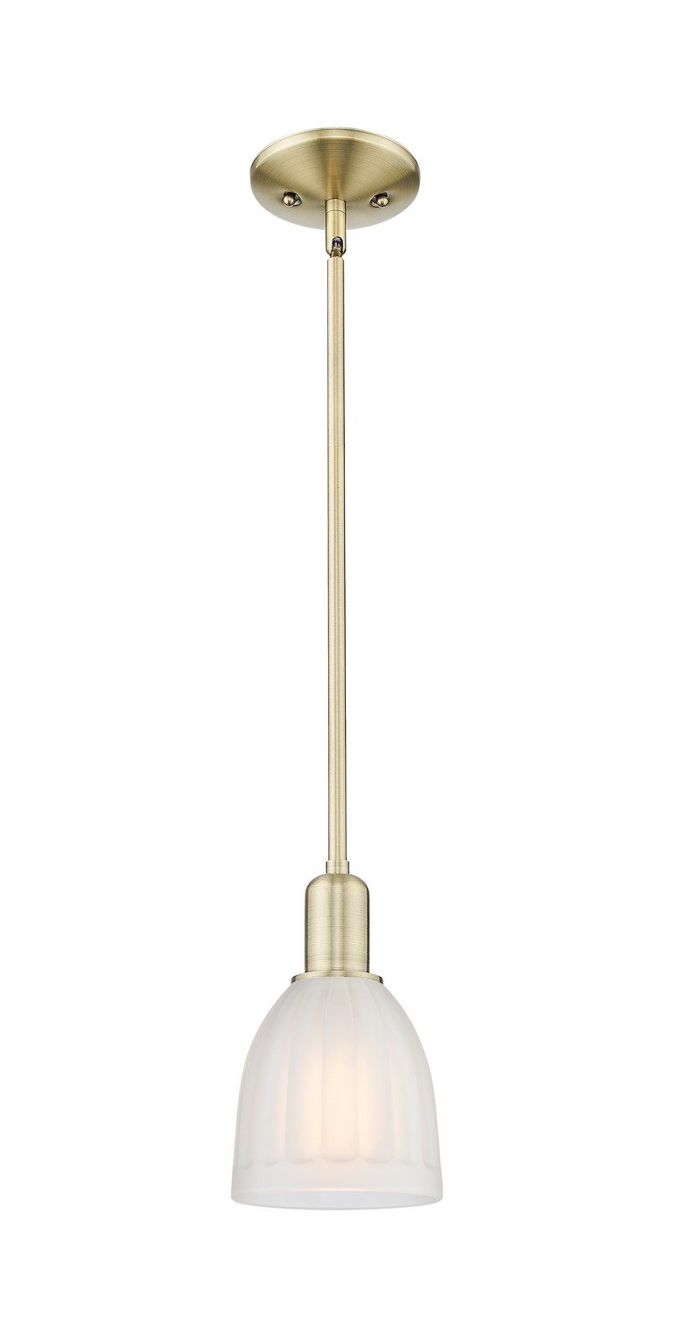 One Light Mini Pendant by Innovations - Arcadia Collection, Antique Brass Finish - 716-1S-AB-G441