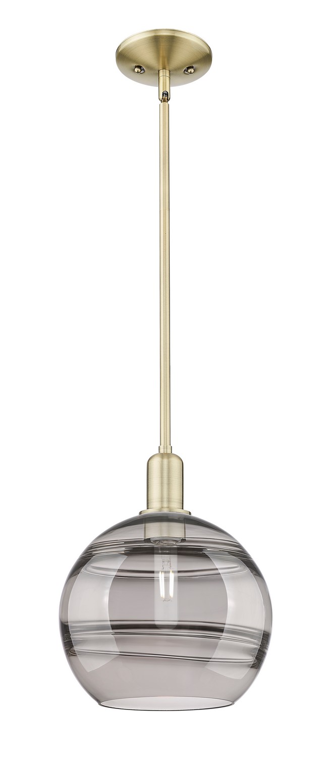 One Light Mini Pendant by Innovations - Arcadia Collection, Antique Brass Finish - 716-1S-AB-G556-10SM