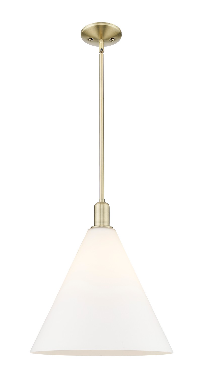 One Light Mini Pendant by Innovations - Arcadia Collection, Antique Brass Finish - 716-1S-AB-GBC-161