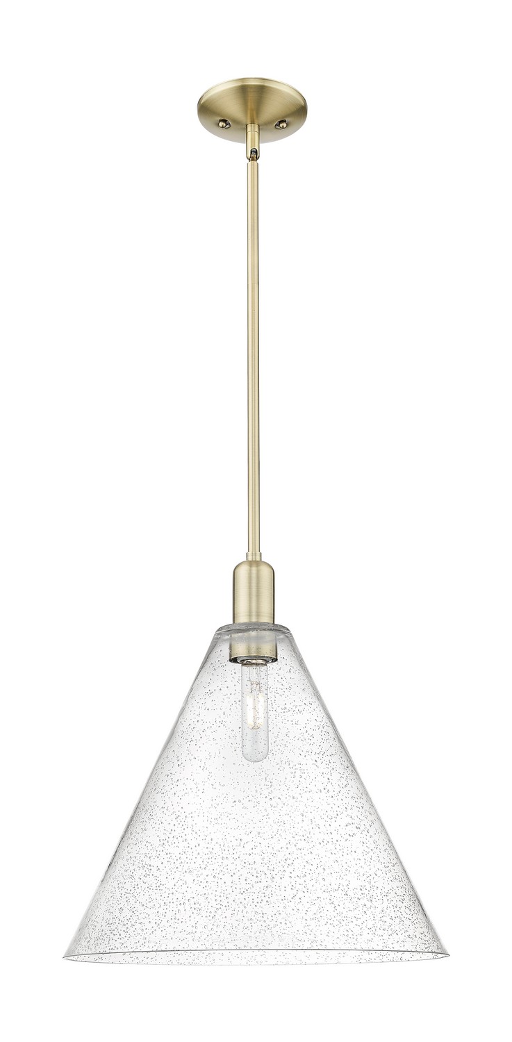 One Light Mini Pendant by Innovations - Arcadia Collection, Antique Brass Finish - 716-1S-AB-GBC-164