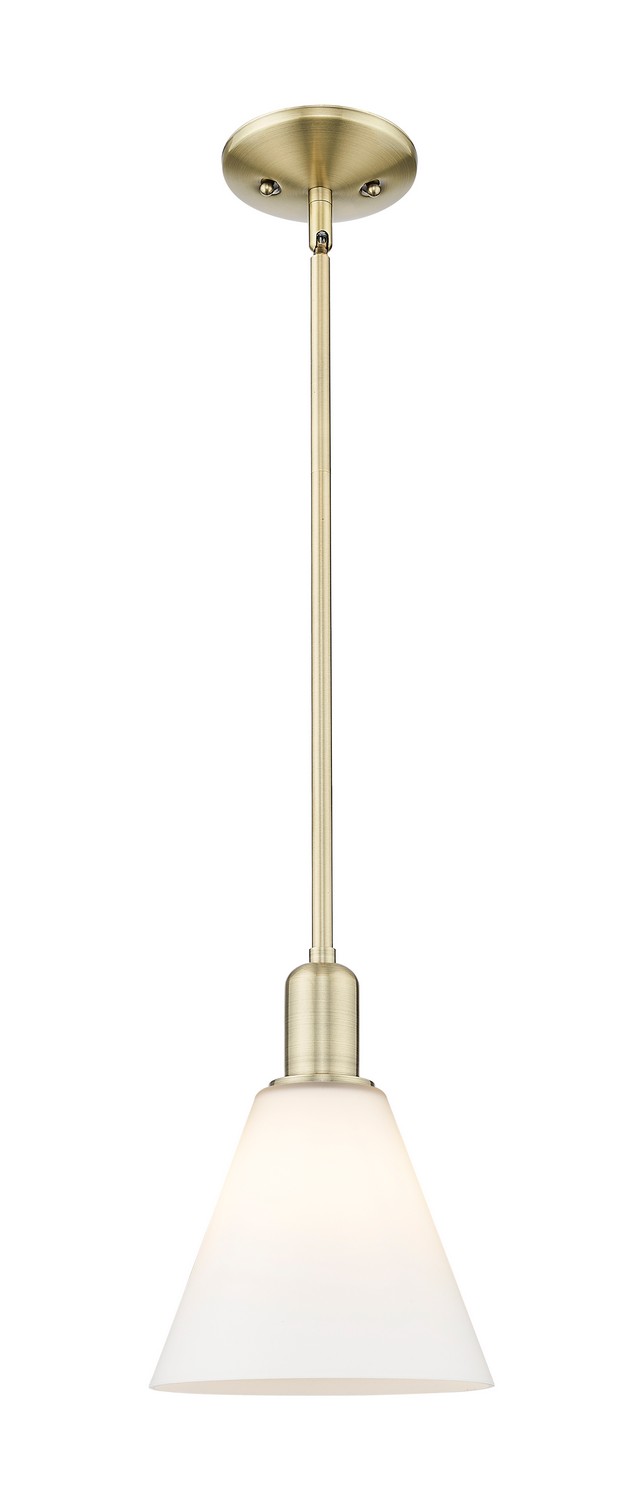 One Light Mini Pendant by Innovations - Arcadia Collection, Antique Brass Finish - 716-1S-AB-GBC-81