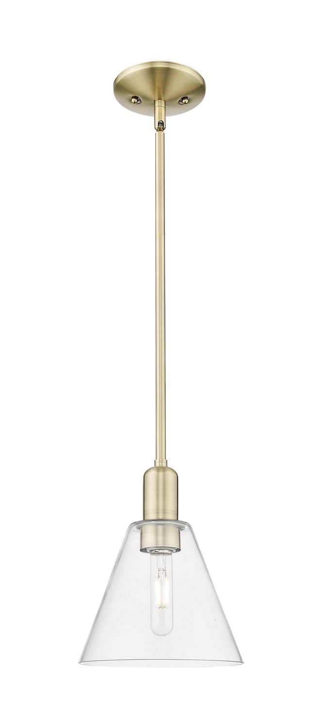 One Light Mini Pendant by Innovations - Arcadia Collection, Antique Brass Finish - 716-1S-AB-GBC-82