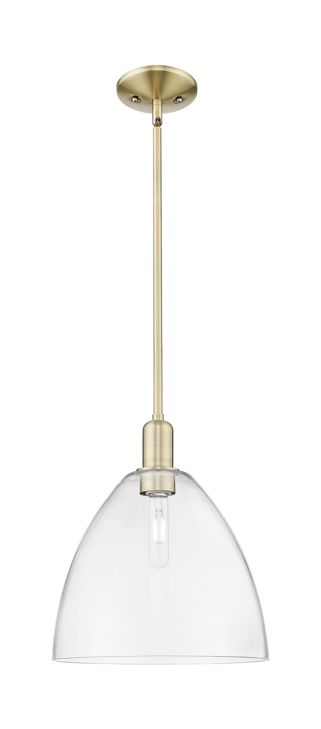 One Light Mini Pendant by Innovations - Arcadia Collection, Antique Brass Finish - 716-1S-AB-GBD-122