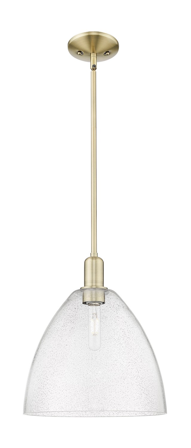 One Light Mini Pendant by Innovations - Arcadia Collection, Antique Brass Finish - 716-1S-AB-GBD-124