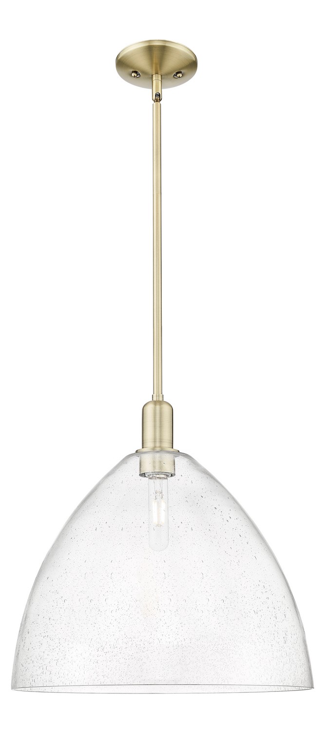 One Light Mini Pendant by Innovations - Arcadia Collection, Antique Brass Finish - 716-1S-AB-GBD-164