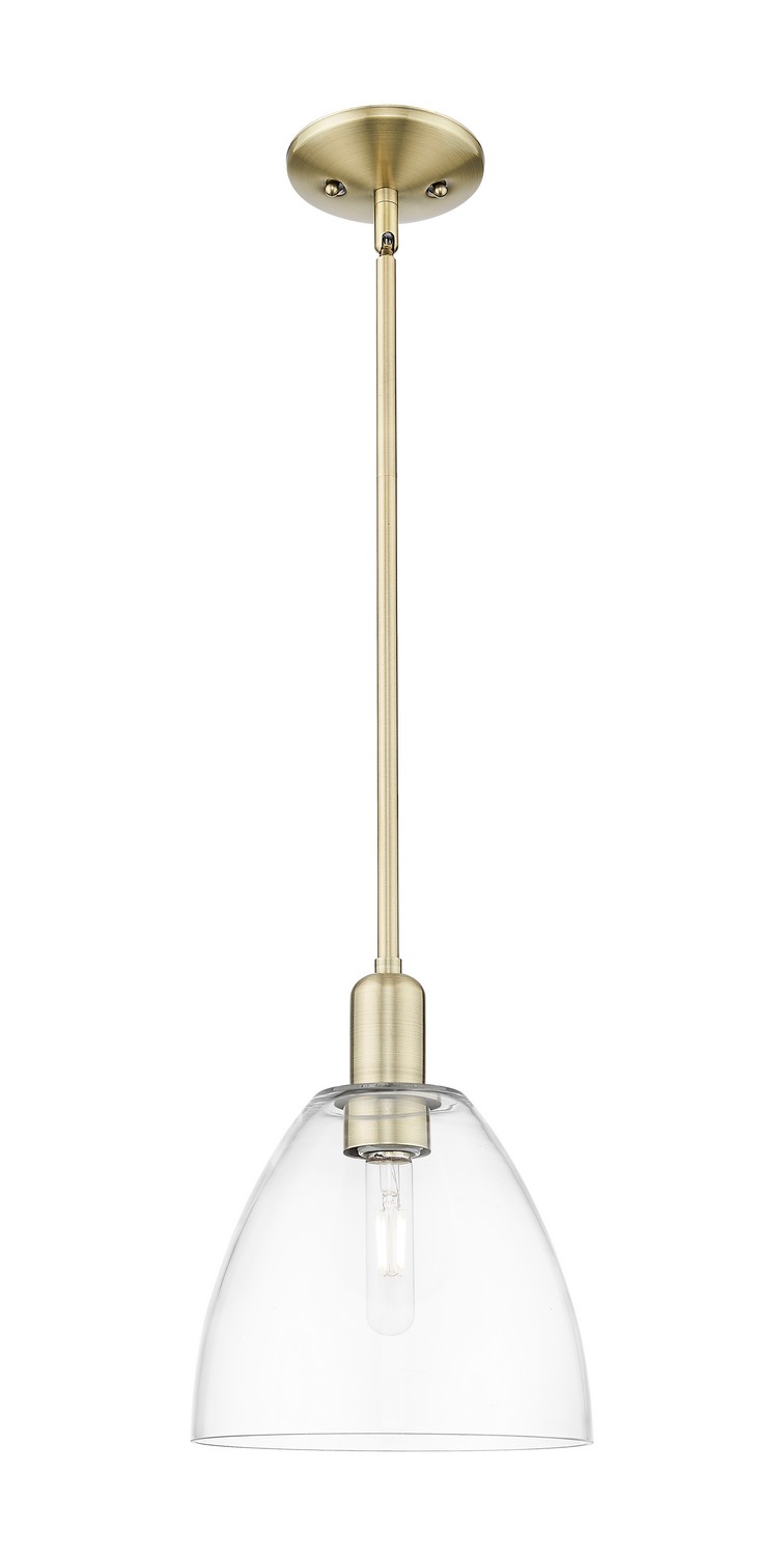 One Light Mini Pendant by Innovations - Arcadia Collection, Antique Brass Finish - 716-1S-AB-GBD-92