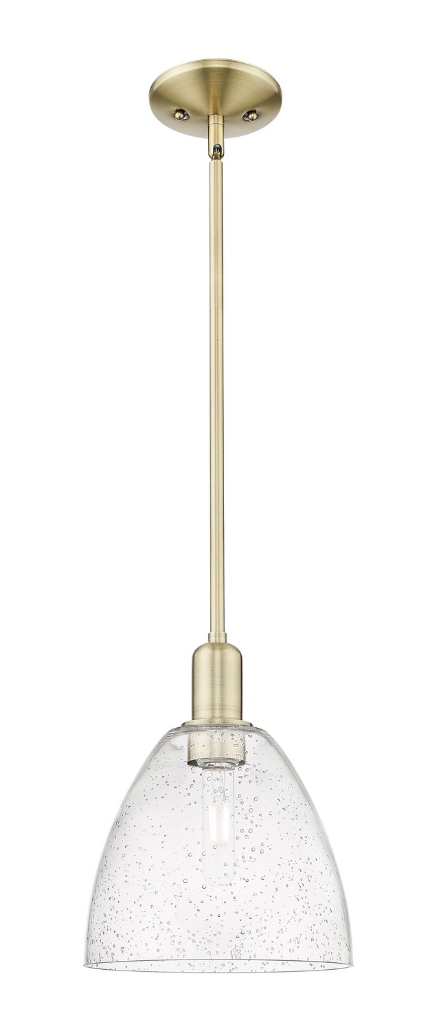 One Light Mini Pendant by Innovations - Arcadia Collection, Antique Brass Finish - 716-1S-AB-GBD-94
