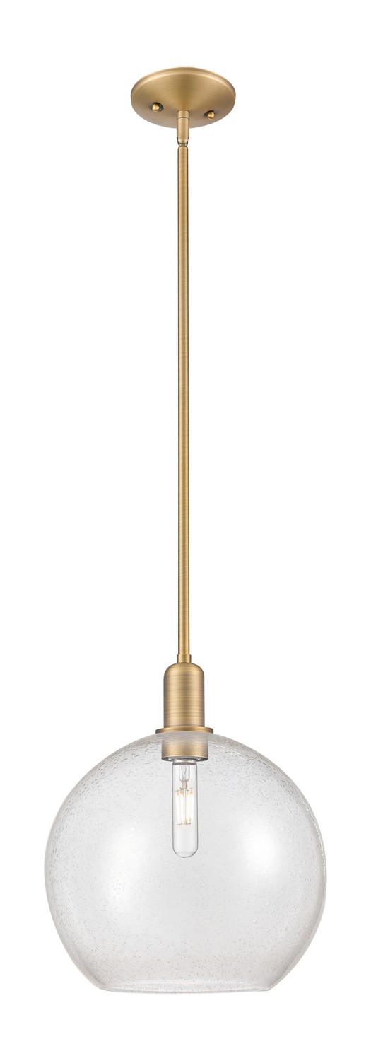 One Light Mini Pendant by Innovations - Arcadia Collection, Brushed Brass Finish - 716-1S-BB-G124-12