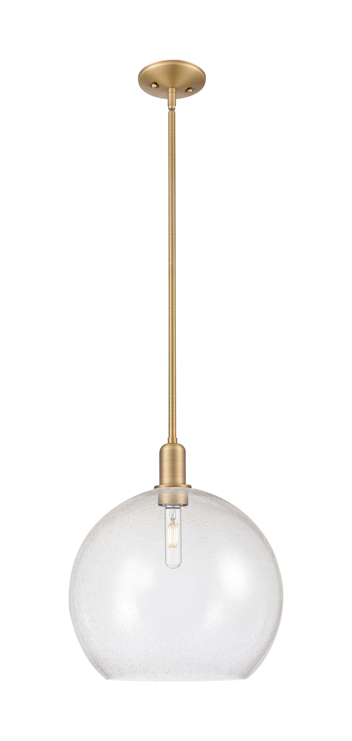 One Light Mini Pendant by Innovations - Arcadia Collection, Brushed Brass Finish - 716-1S-BB-G124-14