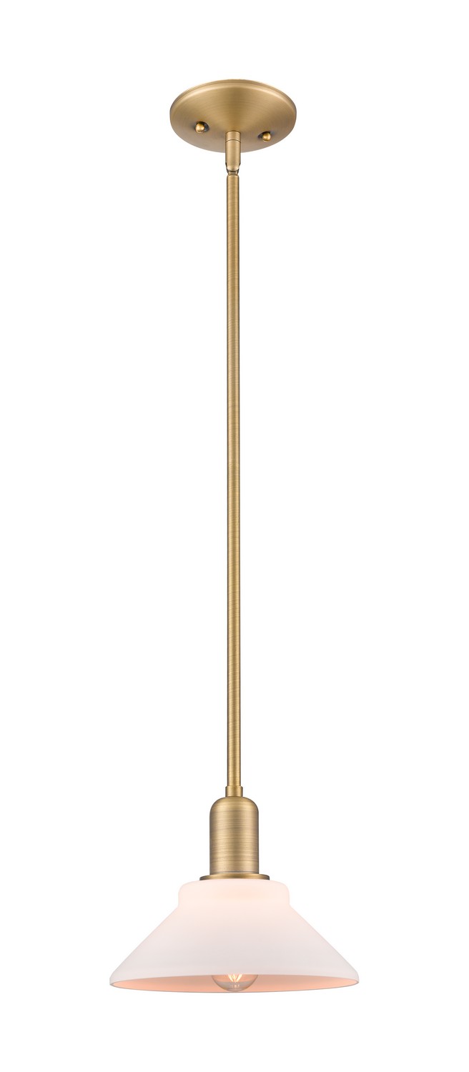 One Light Mini Pendant by Innovations - Arcadia Collection, Brushed Brass Finish - 716-1S-BB-G131