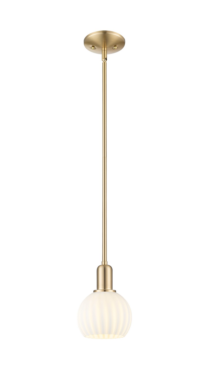 One Light Mini Pendant by Innovations - Arcadia Collection, Champagne Bronze Finish - 716-1S-CB-G1217-6WV