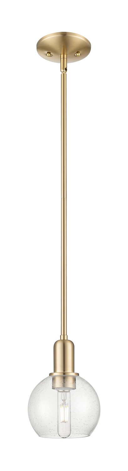 One Light Mini Pendant by Innovations - Arcadia Collection, Champagne Bronze Finish - 716-1S-CB-G124-6
