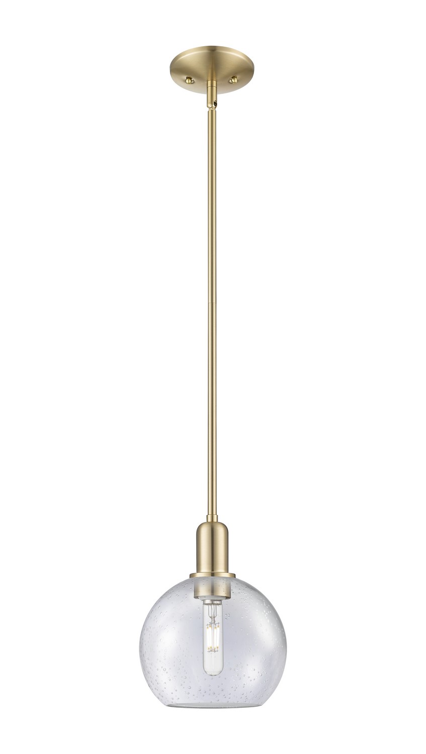 One Light Mini Pendant by Innovations - Arcadia Collection, Champagne Bronze Finish - 716-1S-CB-G124-8