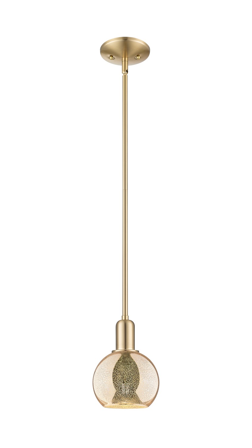 One Light Mini Pendant by Innovations - Arcadia Collection, Champagne Bronze Finish - 716-1S-CB-G128-6