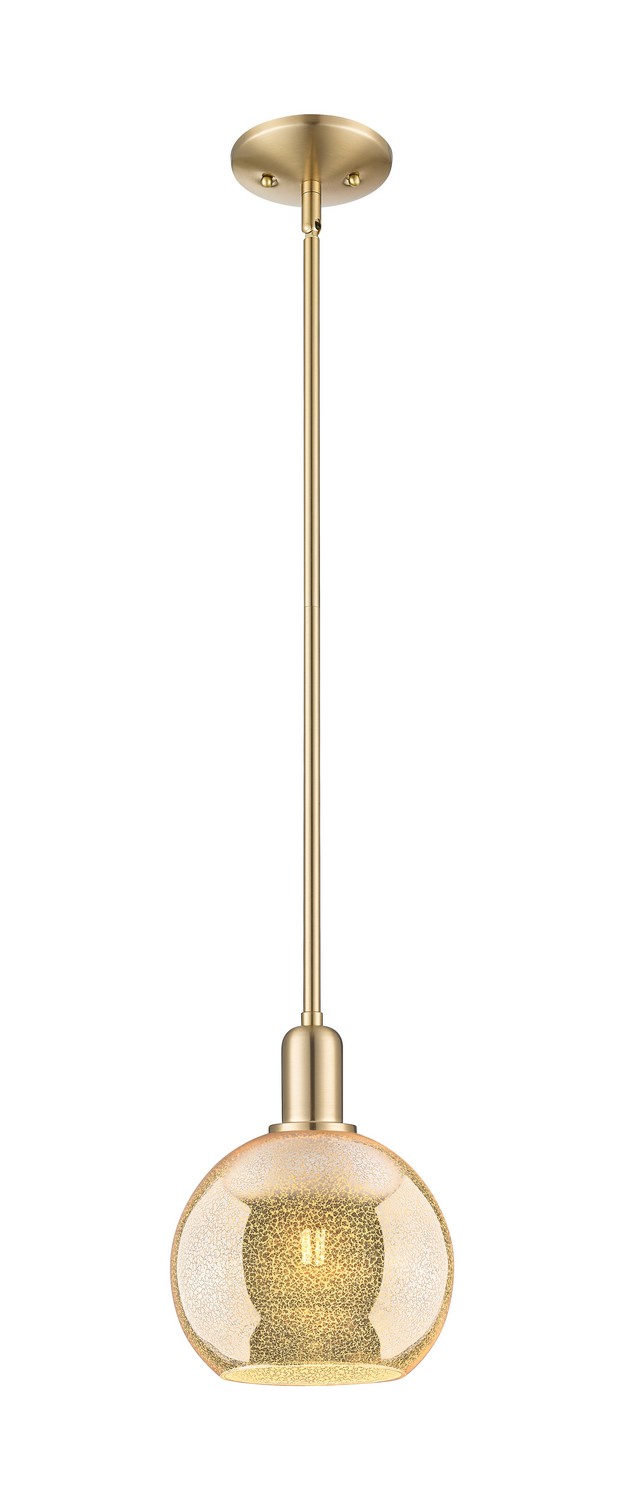 One Light Mini Pendant by Innovations - Arcadia Collection, Champagne Bronze Finish - 716-1S-CB-G128-8
