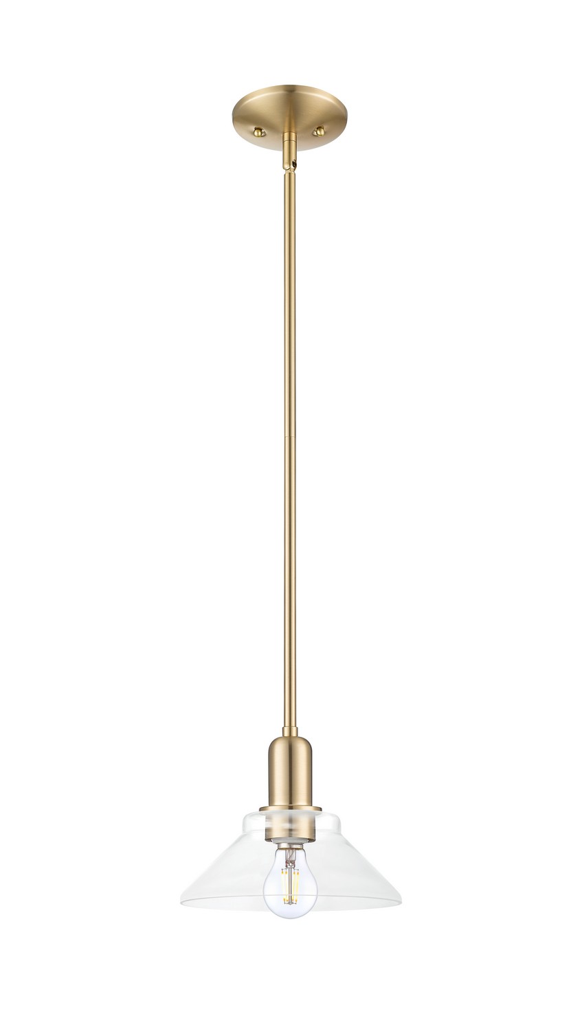 One Light Mini Pendant by Innovations - Arcadia Collection, Champagne Bronze Finish - 716-1S-CB-G132