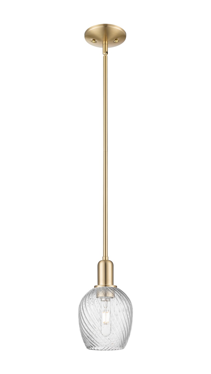 One Light Mini Pendant by Innovations - Arcadia Collection, Champagne Bronze Finish - 716-1S-CB-G292