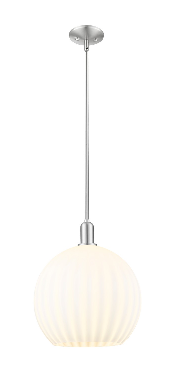 One Light Mini Pendant by Innovations - Arcadia Collection, Brushed Satin Nickel Finish - 716-1S-SN-G1217-14WV