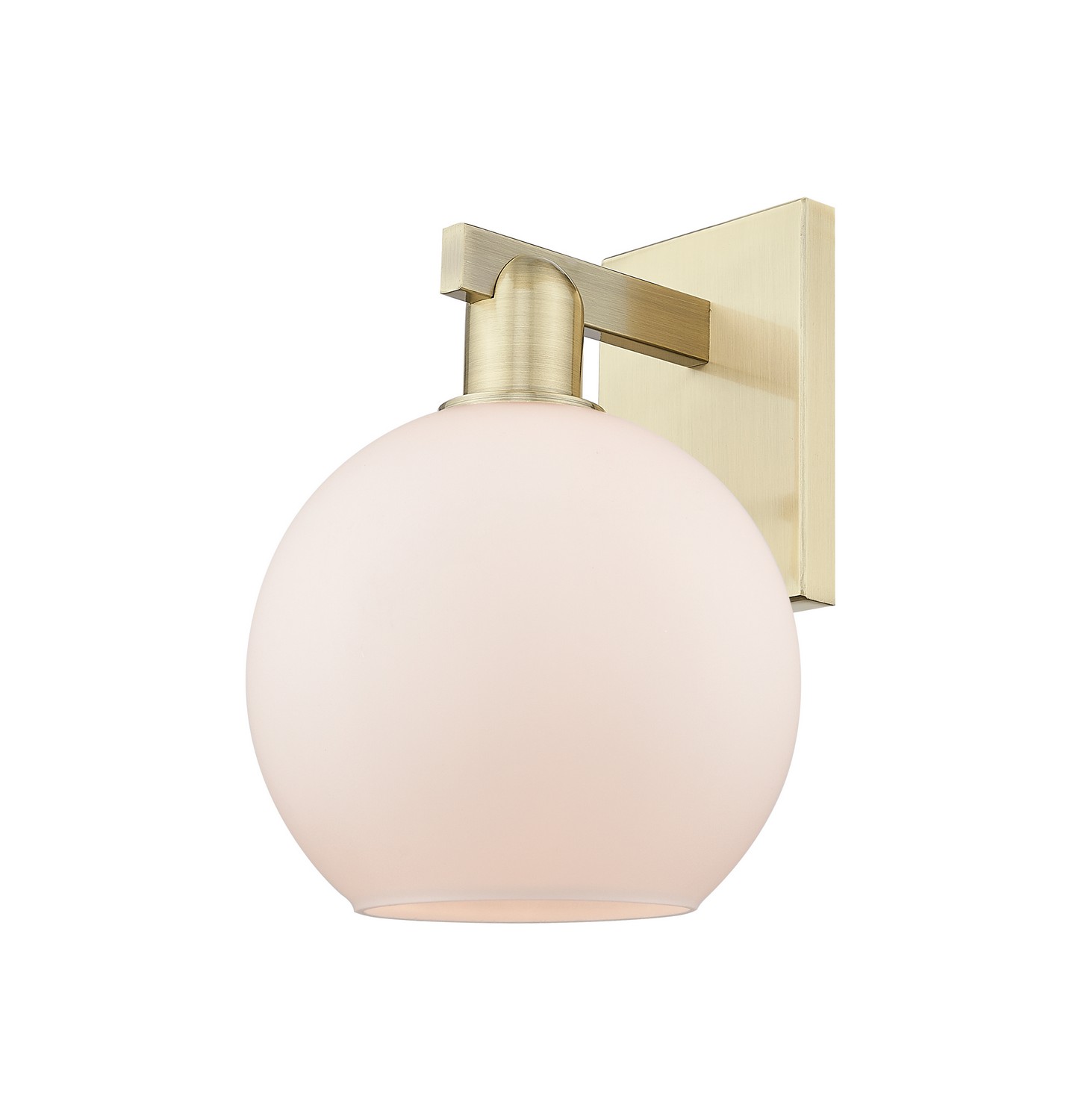 One Light Wall Sconce by Innovations - Arcadia Collection, Antique Brass Finish - 716-1W-AB-G121-8