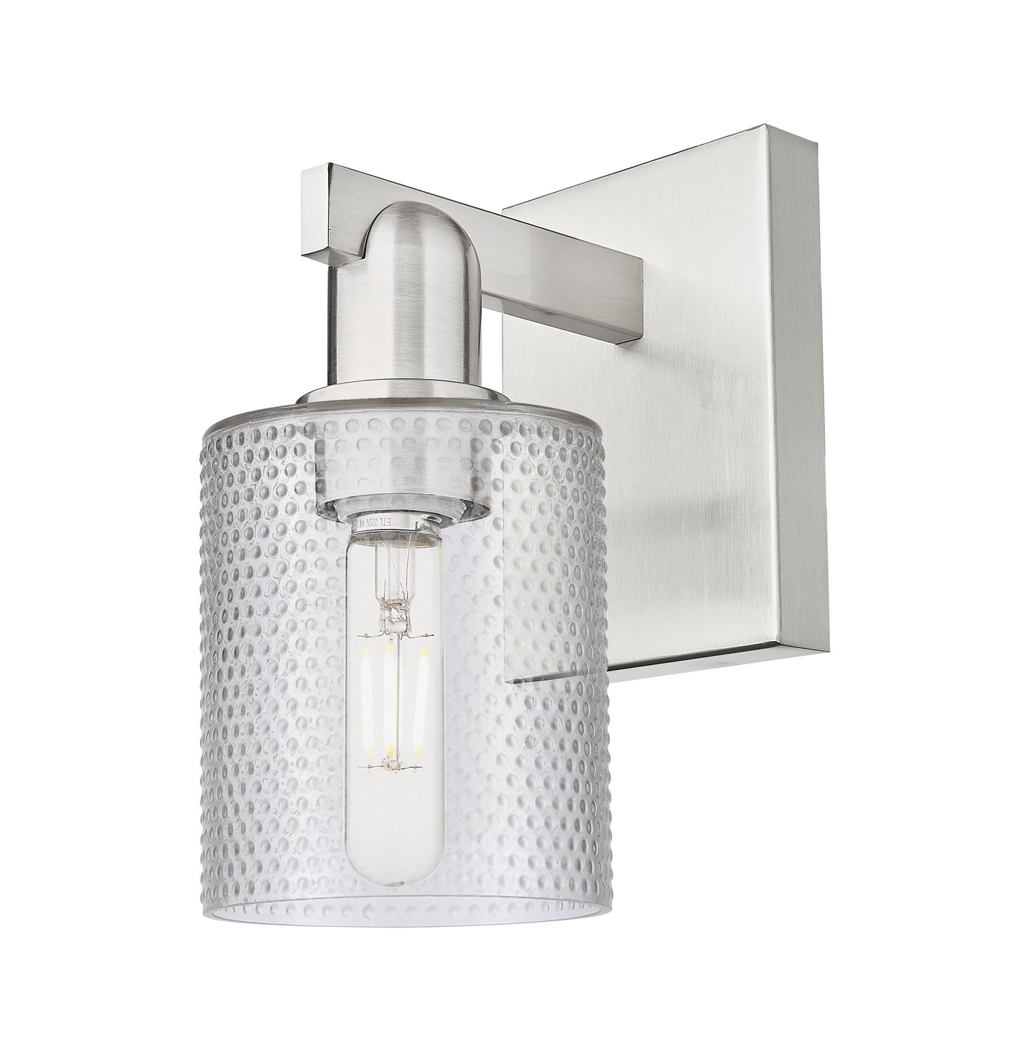 One Light Wall Sconce by Innovations - Arcadia Collection, Brushed Satin Nickel Finish - 716-1W-SN-G112