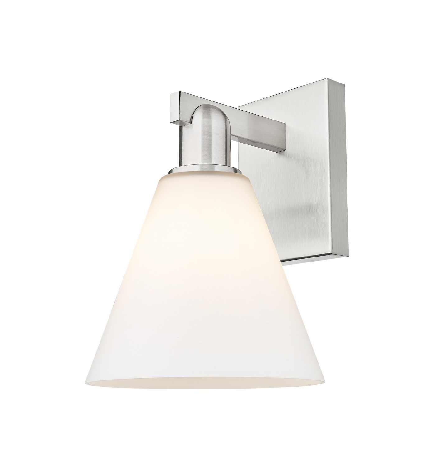 One Light Wall Sconce by Innovations - Arcadia Collection, Brushed Satin Nickel Finish - 716-1W-SN-GBC-81