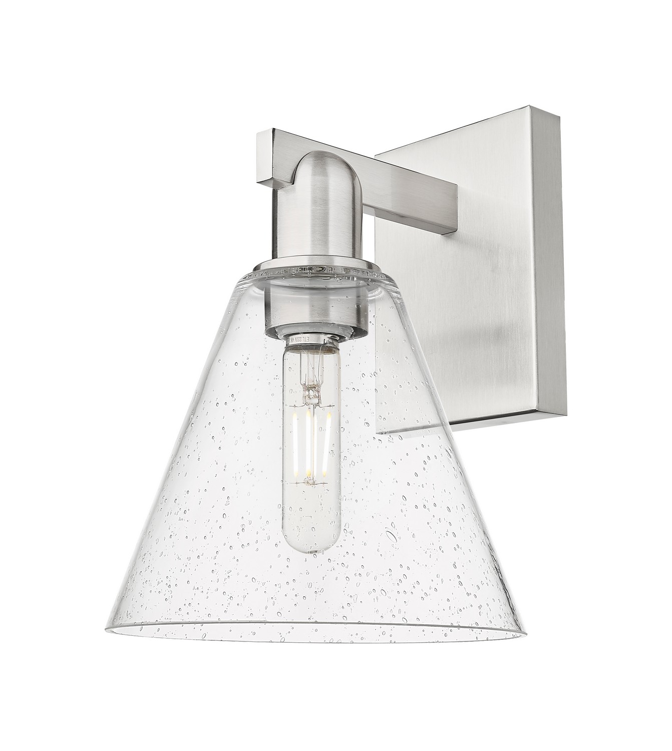 One Light Wall Sconce by Innovations - Arcadia Collection, Brushed Satin Nickel Finish - 716-1W-SN-GBC-84