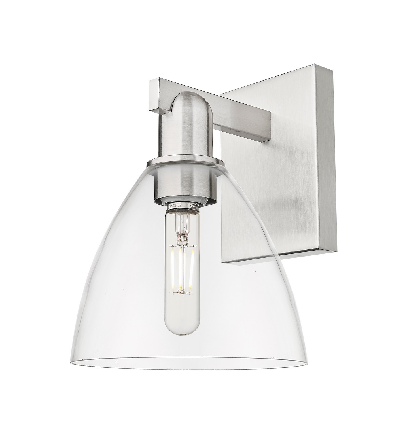 One Light Wall Sconce by Innovations - Arcadia Collection, Brushed Satin Nickel Finish - 716-1W-SN-GBD-752