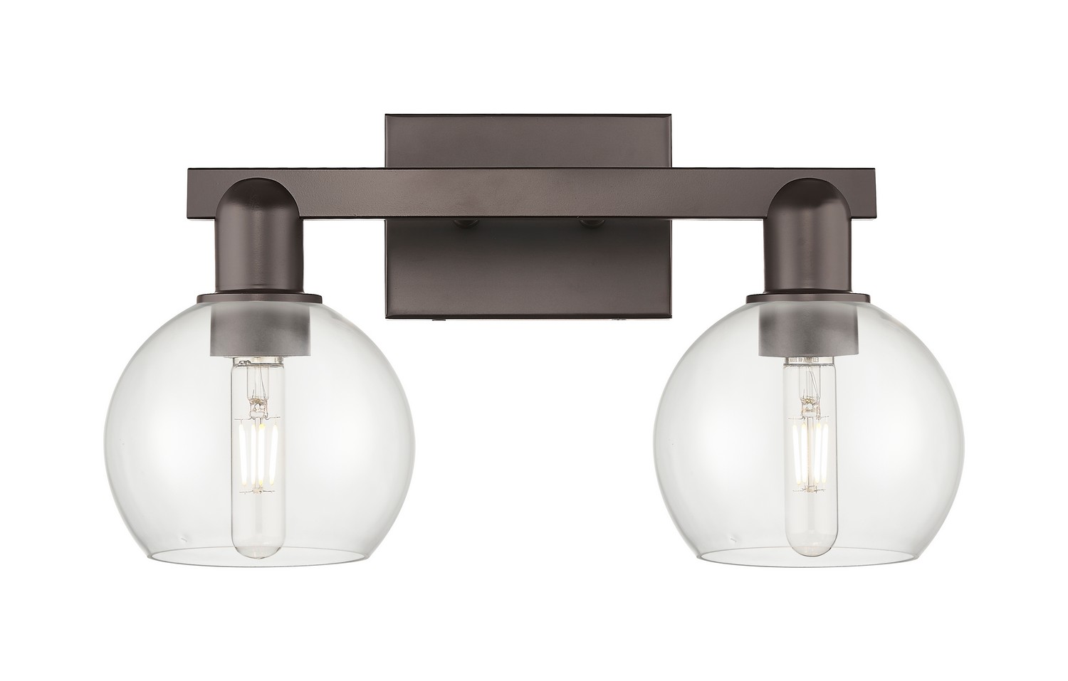 Two Light Bath Vanity by Innovations - Arcadia Collection, Oil Rubbed Bronze Finish - 716-2W-OB-G122-6