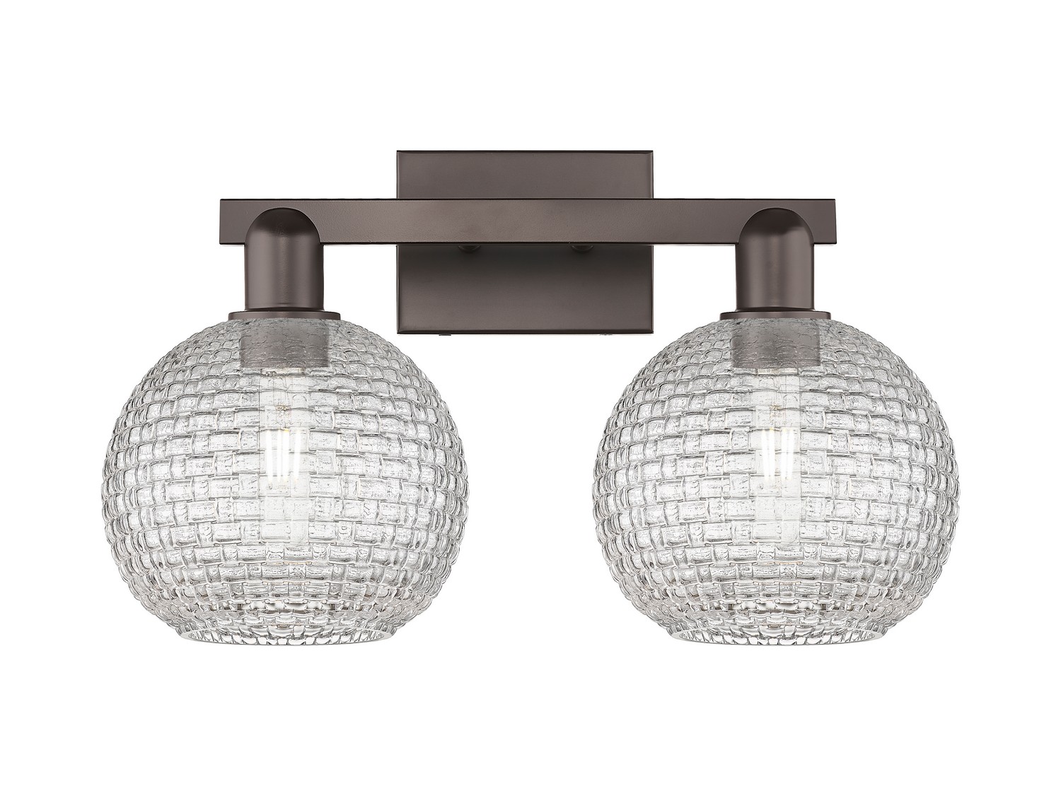 Two Light Bath Vanity by Innovations - Arcadia Collection, Oil Rubbed Bronze Finish - 716-2W-OB-G122C-8CL