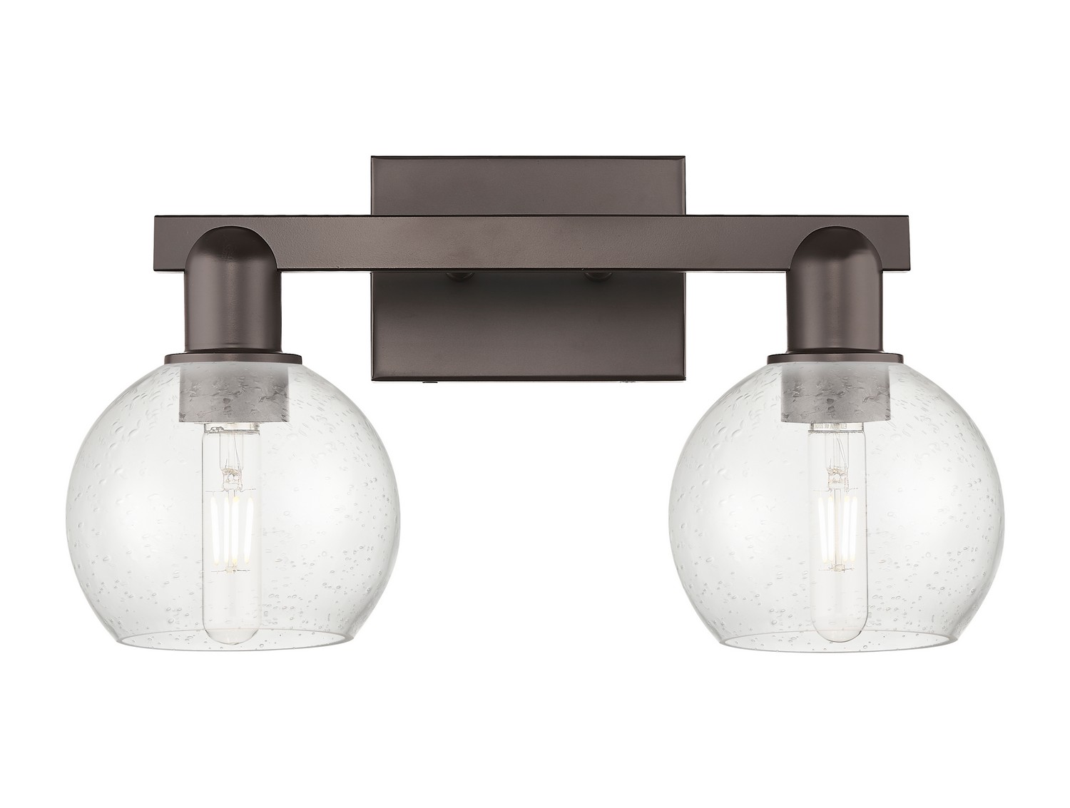 Two Light Bath Vanity by Innovations - Arcadia Collection, Oil Rubbed Bronze Finish - 716-2W-OB-G124-6