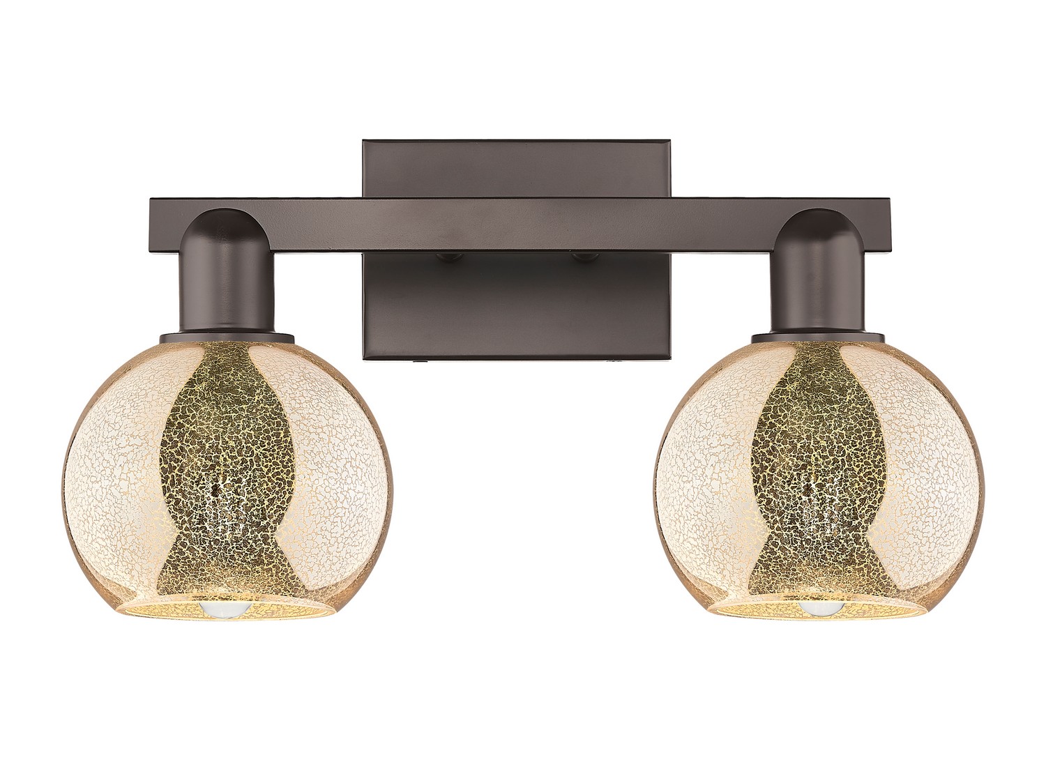 Two Light Bath Vanity by Innovations - Arcadia Collection, Oil Rubbed Bronze Finish - 716-2W-OB-G128-6