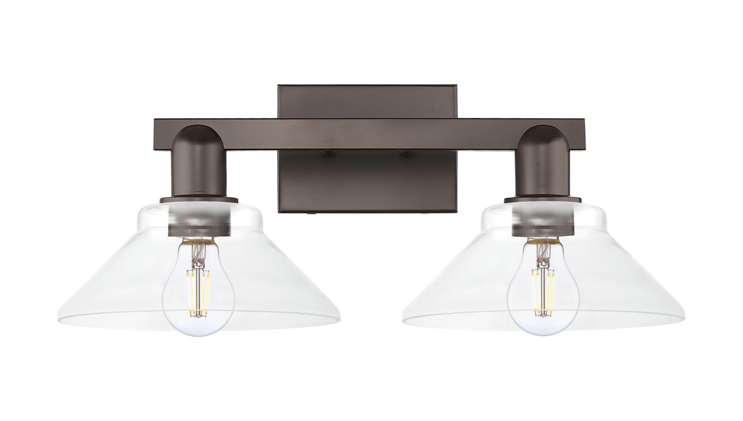 Two Light Bath Vanity by Innovations - Arcadia Collection, Oil Rubbed Bronze Finish - 716-2W-OB-G132