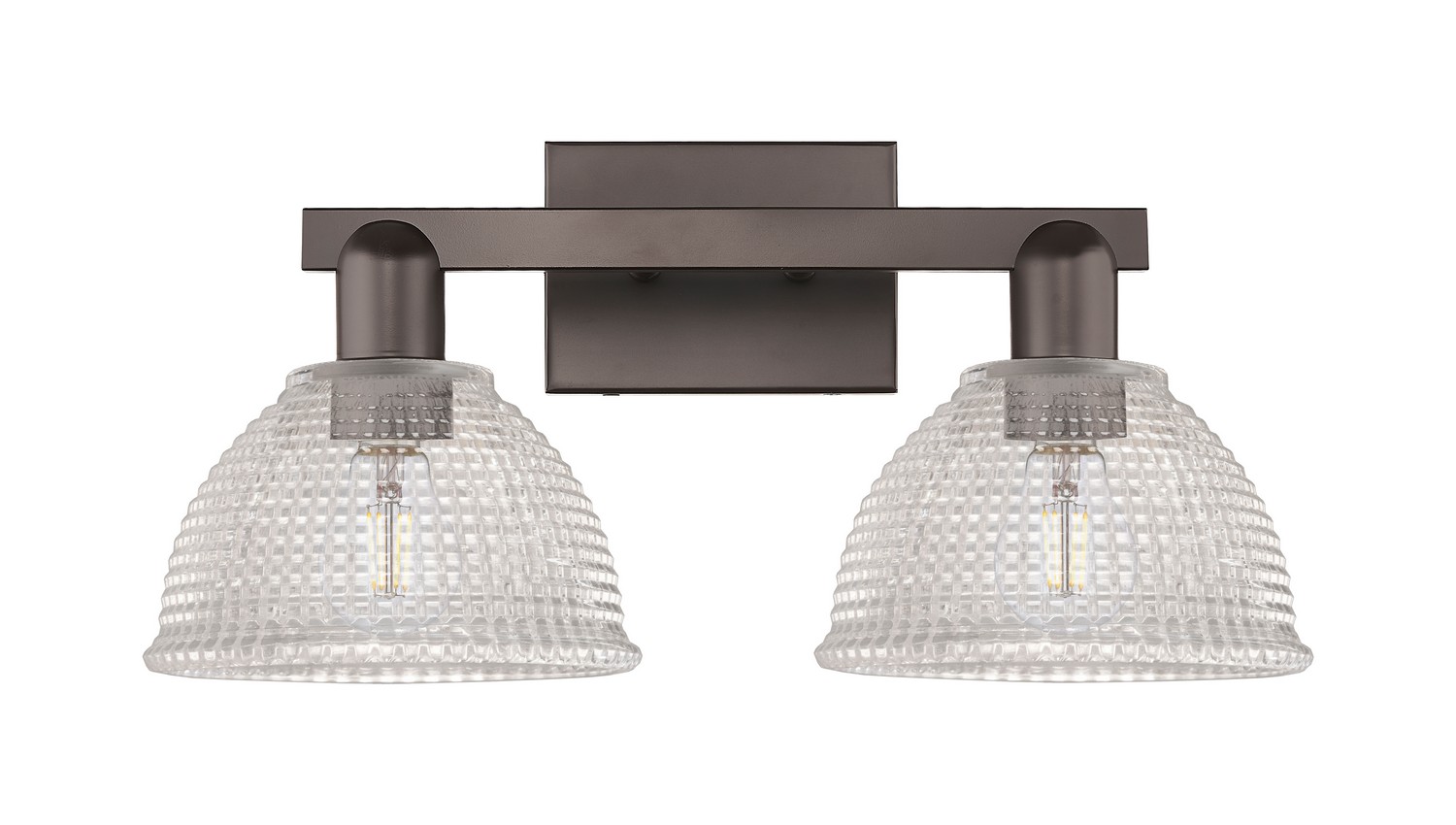 Two Light Bath Vanity by Innovations - Arcadia Collection, Oil Rubbed Bronze Finish - 716-2W-OB-G422