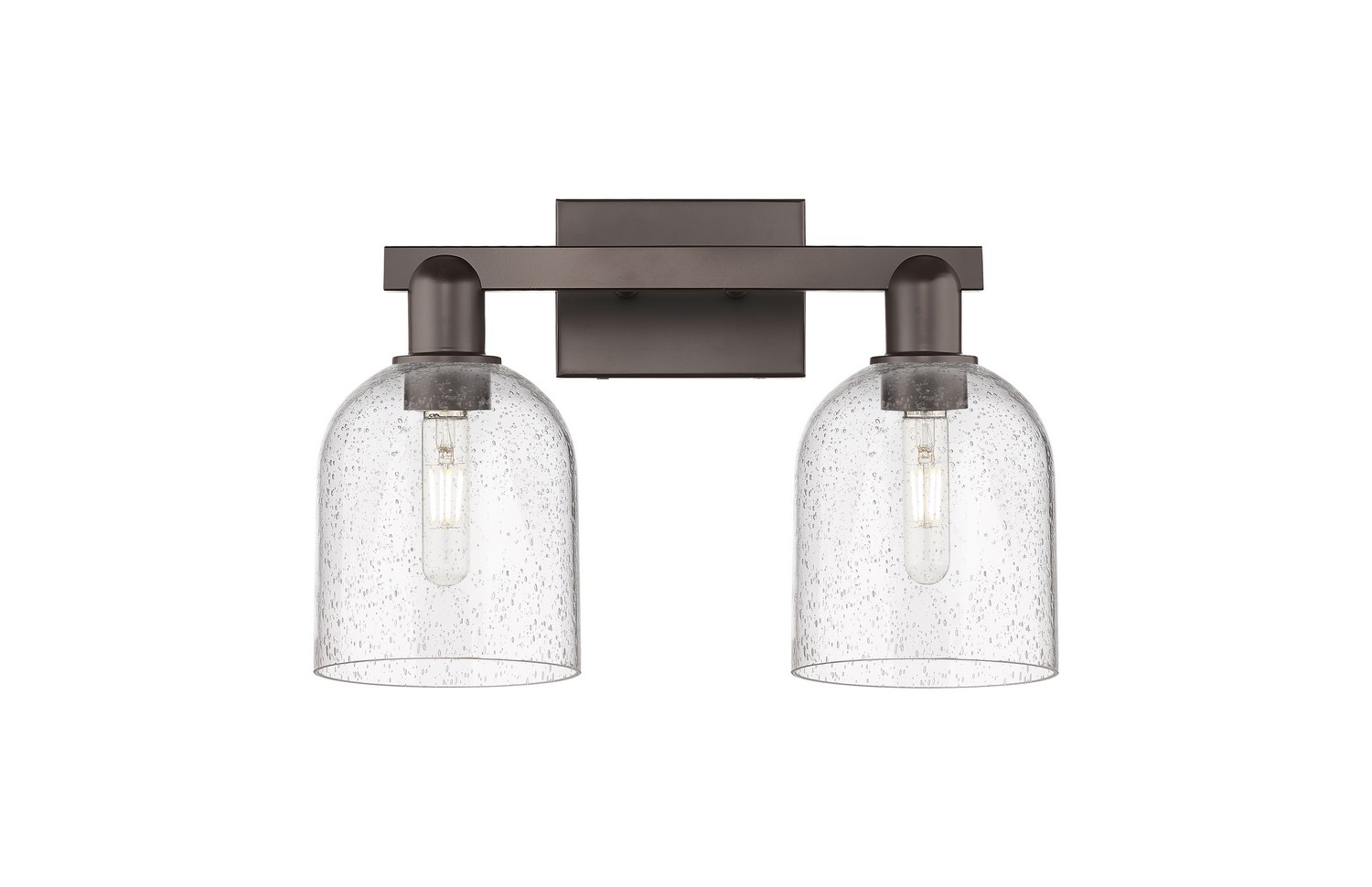 Two Light Bath Vanity by Innovations - Arcadia Collection, Oil Rubbed Bronze Finish - 716-2W-OB-G558-6SDY