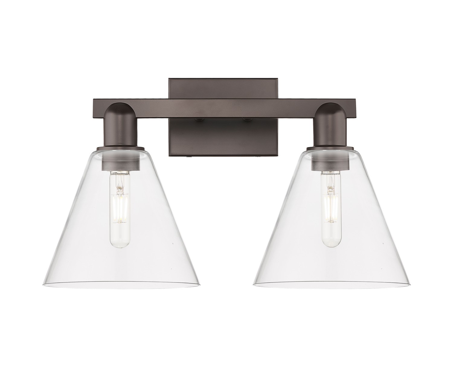 Two Light Bath Vanity by Innovations - Arcadia Collection, Oil Rubbed Bronze Finish - 716-2W-OB-GBC-82