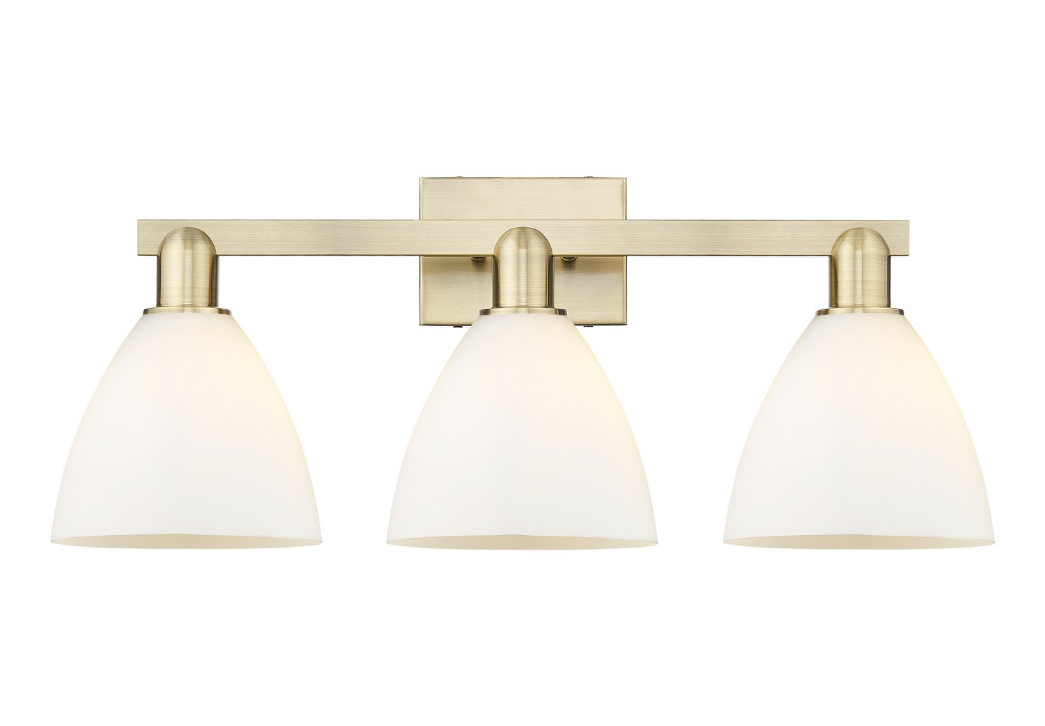 Three Light Bath Vanity by Innovations - Arcadia Collection, Antique Brass Finish - 716-3W-AB-GBD-751