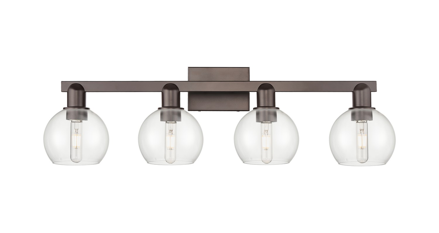 Four Light Bath Vanity by Innovations - Arcadia Collection, Oil Rubbed Bronze Finish - 716-4W-OB-G122-6