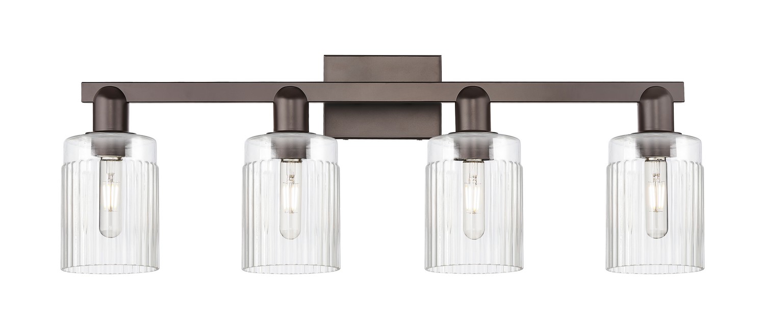 Four Light Bath Vanity by Innovations - Arcadia Collection, Oil Rubbed Bronze Finish - 716-4W-OB-G342