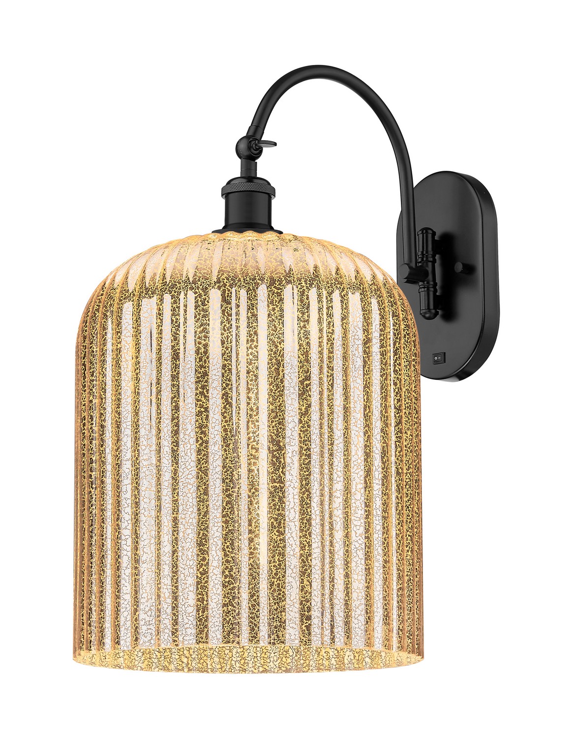 One Light Wall Sconce by Innovations - Ballston Collection, Matte Black Finish - 918-1W-BK-G559-12ME