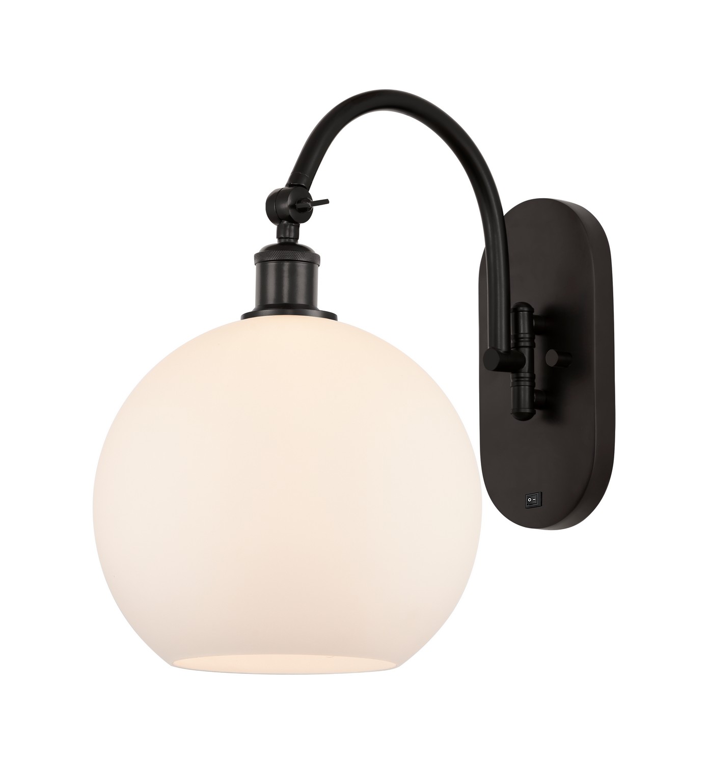 One Light Wall Sconce by Innovations - Ballston Collection, Oil Rubbed Bronze Finish - 918-1W-OB-G121-10
