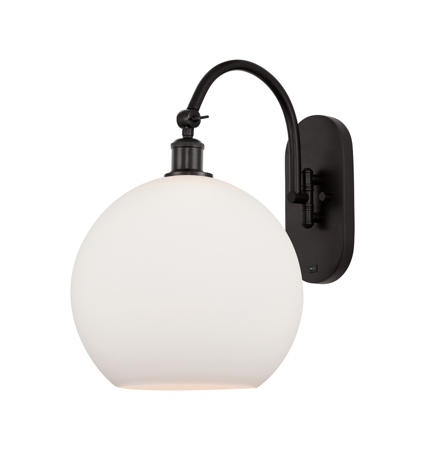 One Light Wall Sconce by Innovations - Ballston Collection, Oil Rubbed Bronze Finish - 918-1W-OB-G121-12